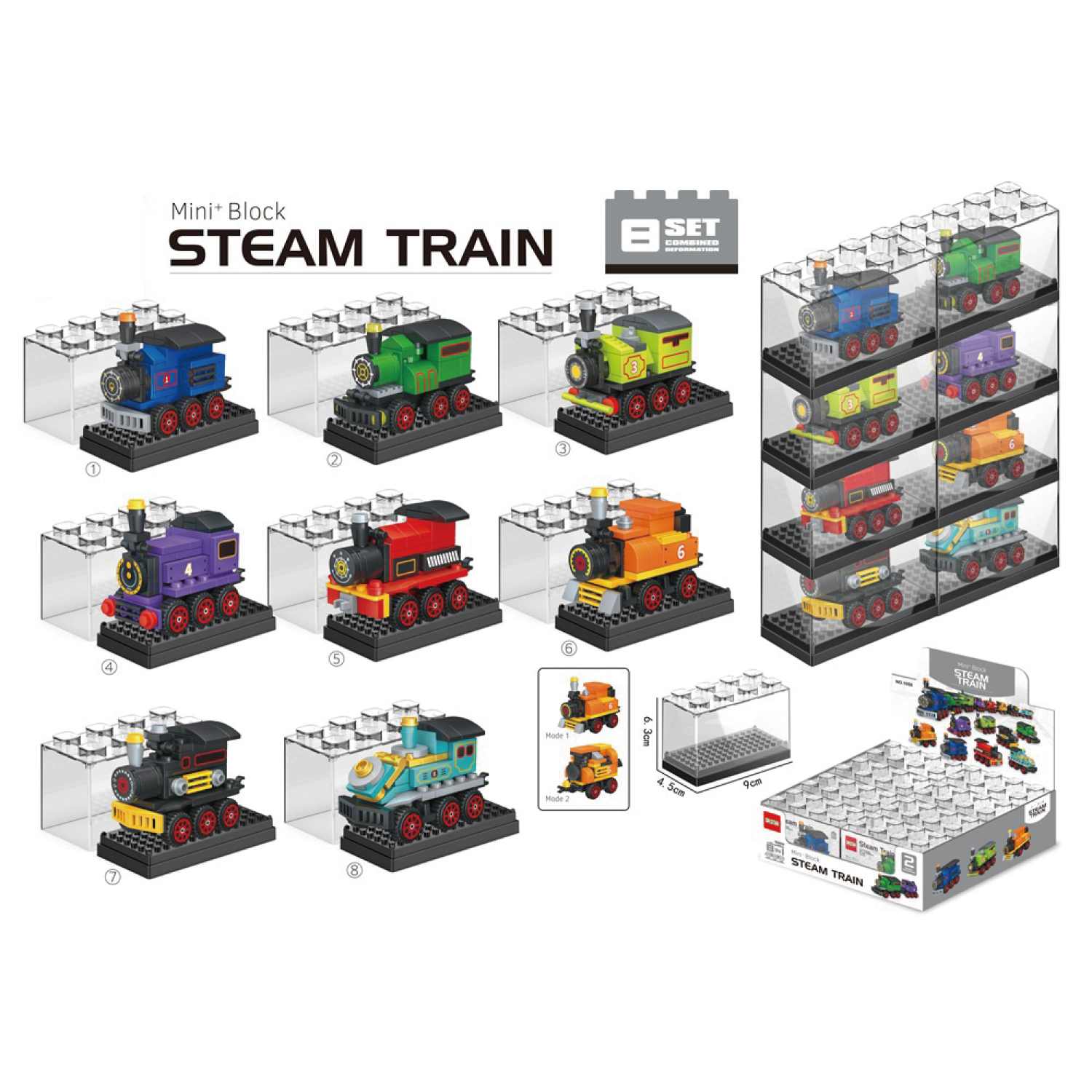 Buy Colorful Train Mini Blocks – Train Toy & Educational Toys for Kids ...