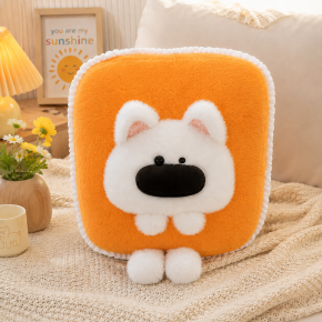 Curious White Dog Cushion Sofa Soft Plush Toy Decoration Gifts |Northlandz