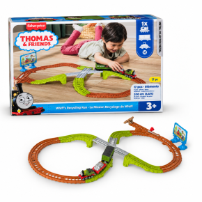 Thomas & Friends Whiff’s Recycling Run Track Set - 17 Pcs | Northlandz