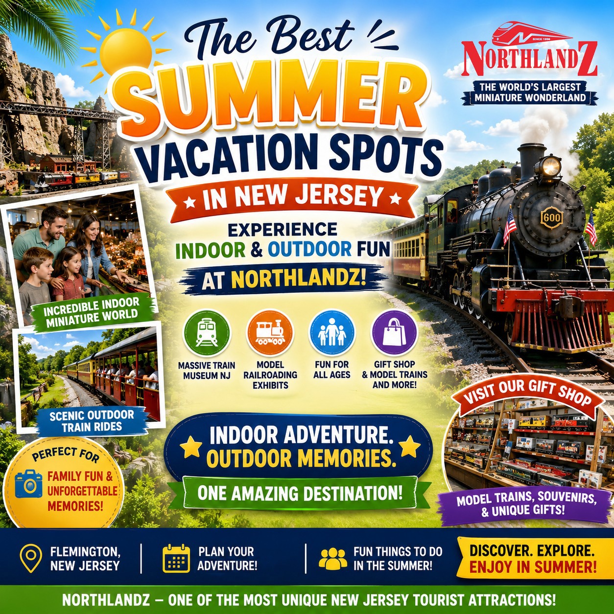 The Best Summer Vacation Spots in New Jersey: Experience Indoor and Outdoor Fun at Northlandz