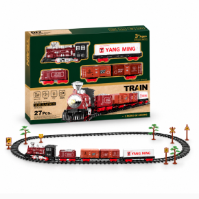 Classic Steam Engine Retro Style Simulation Model Train Set | 27 Pcs | Northlandz