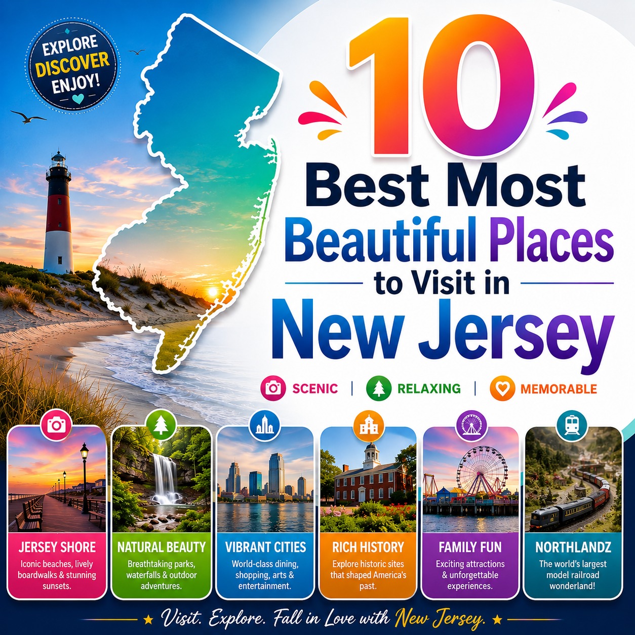 10 Best Most Beautiful Places to Visit in New Jersey